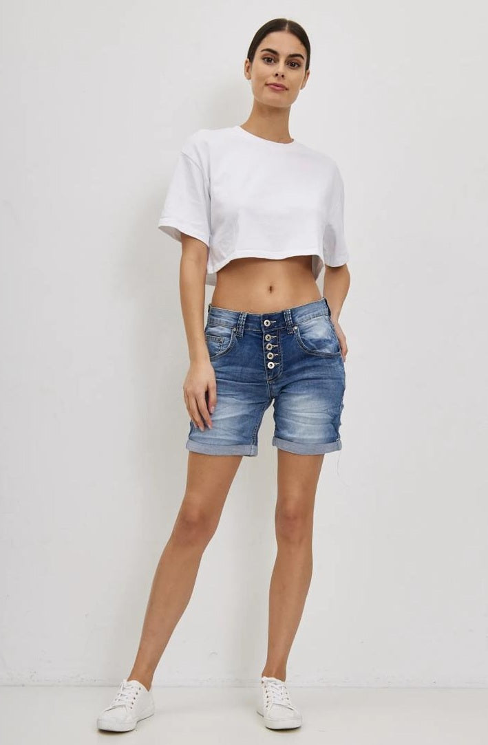 ג'ינס קצר דגם ניצן